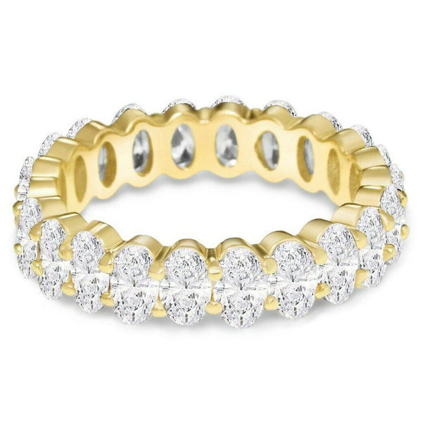 Small Oval Eternity Ring Rings 5 Gold - DailySale
