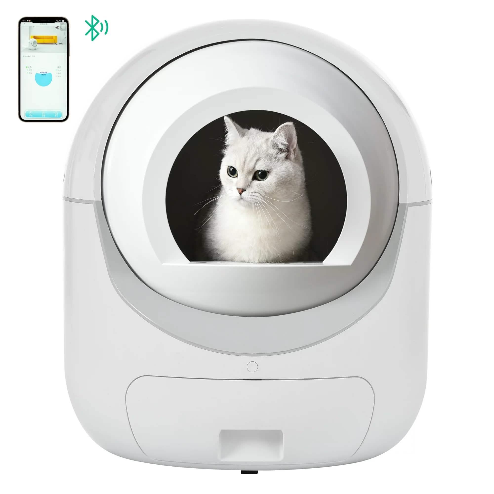 Smart Automatic Litter Box, Self -Cleaning Cat Litter Box for Multiple Cats Pet Supplies - DailySale