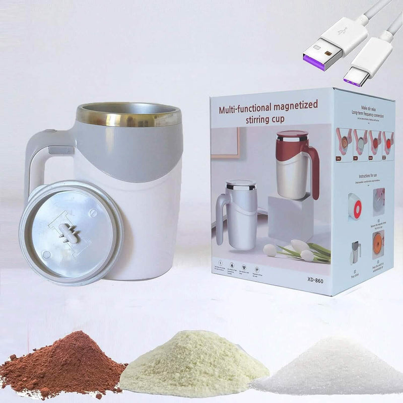 Smart Electric Self-Mixing Mug Wine & Dining Gray - DailySale