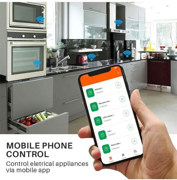 Smart Plug WiFi Socket Power Monitor Timing Function Tuya SmartLife APP Control Works With Alexa Google Assistant Computer Accessories - DailySale