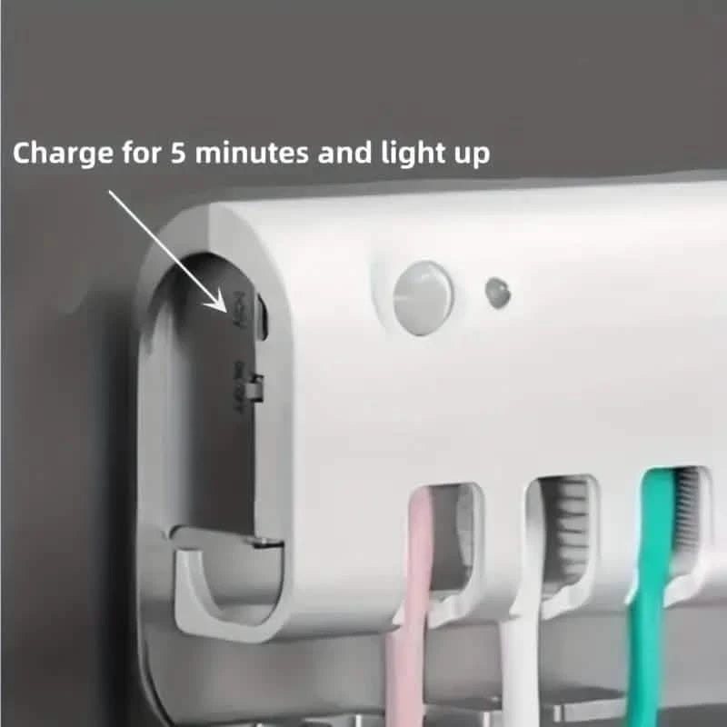 Smart Wall-Mounted Toothbrush UV Sterilizer Bath - DailySale