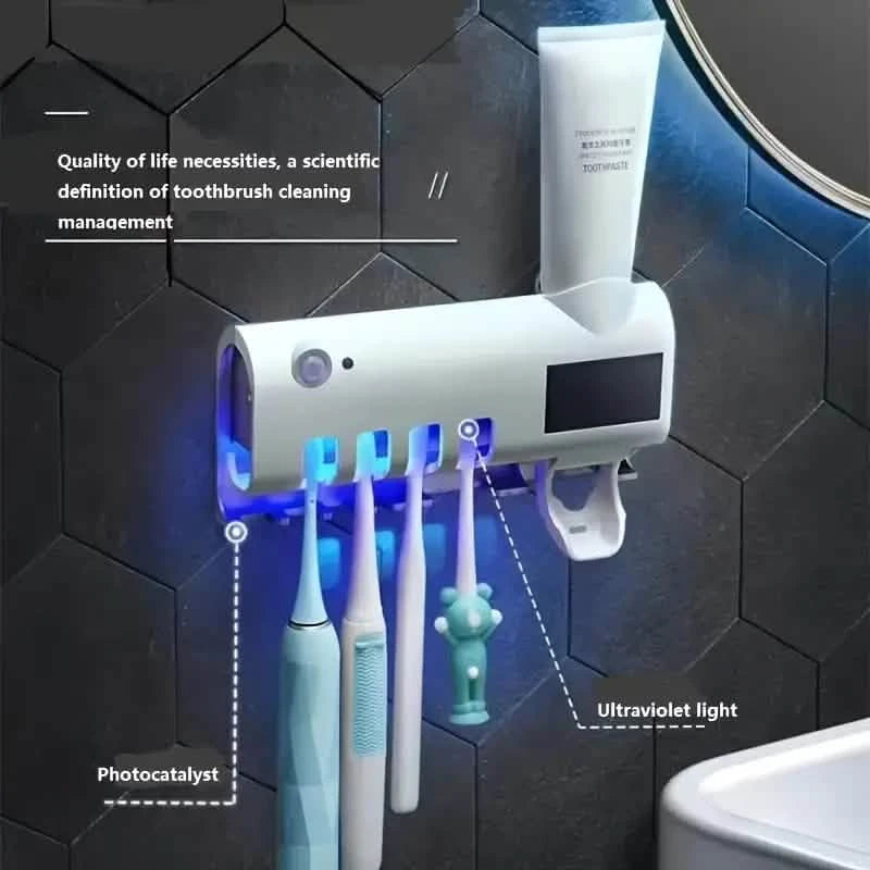 Smart Wall-Mounted Toothbrush UV Sterilizer Bath - DailySale