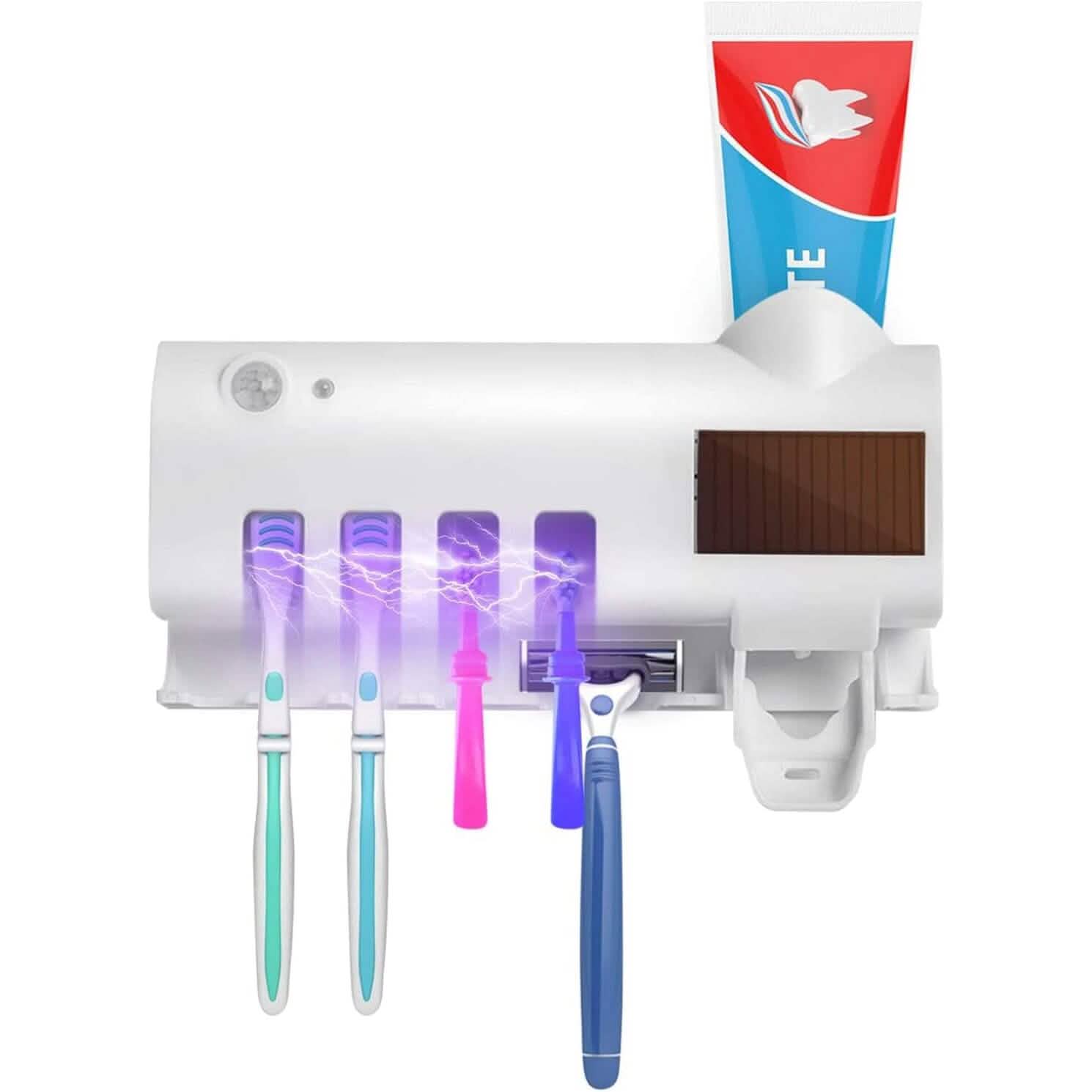 Smart Wall-Mounted Toothbrush UV Sterilizer Bath White - DailySale