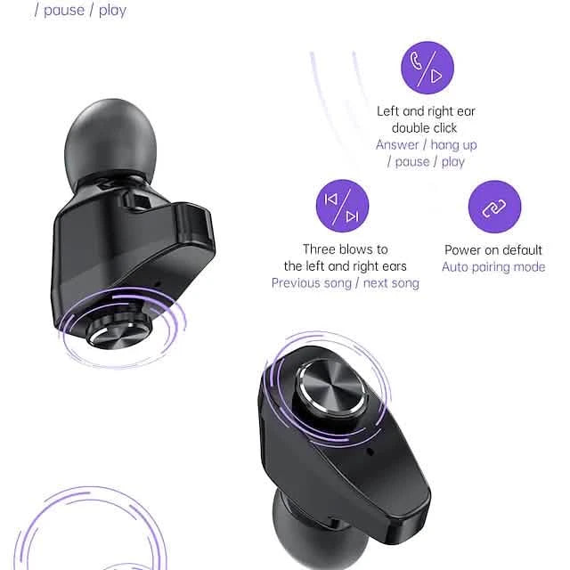 Smart Watch with Earbuds 1.28 inch Waterproof Bluetooth Fitness Watch Smart Watches - DailySale