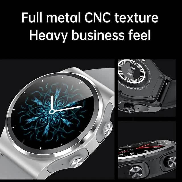 Smart Watch with Earbuds 1.28 inch Waterproof Bluetooth Fitness Watch Smart Watches - DailySale