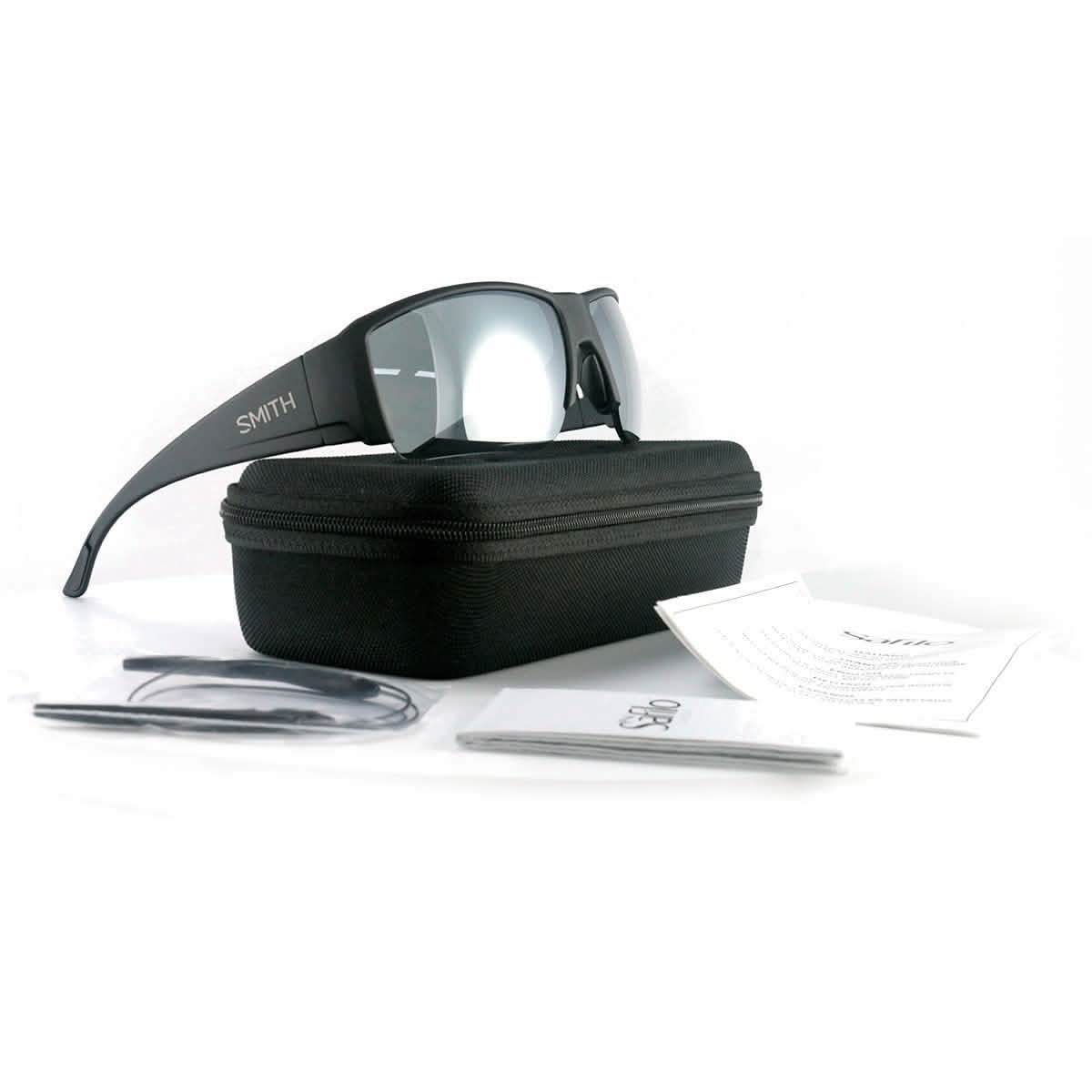 Smith Men's Sunglasses Captains Choice Polarized Matte Black Polarized DL5 RT Men's Accessories - DailySale