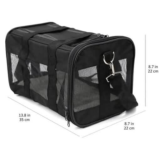 Soft-Sided Mesh Pet Travel Carrier Pet Supplies - DailySale