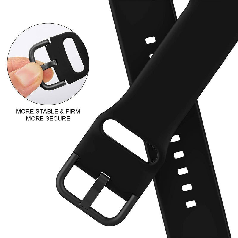 Soft Silicone Sport Wristbands Replacement Strap with Classic Clasp Smart Watches - DailySale