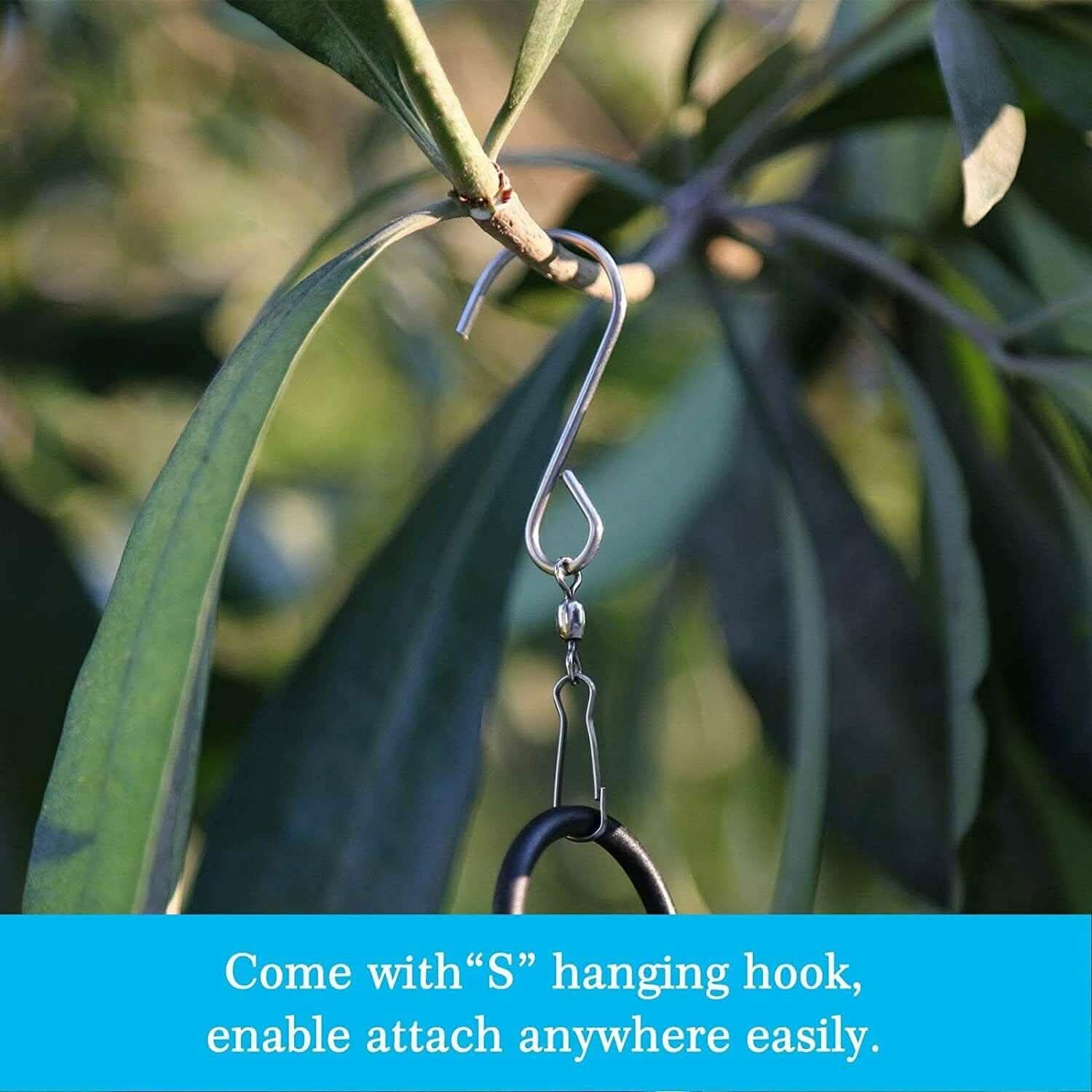 Solar Color Changing LED Hummingbird Wind Chimes Light Tubes Bells Lamp Outdoor Outdoor Lighting - DailySale