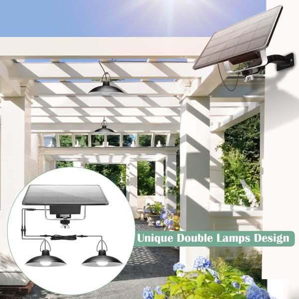 Solar Hanging Lamp for Camping Home Garden Patio Outdoor Lighting - DailySale
