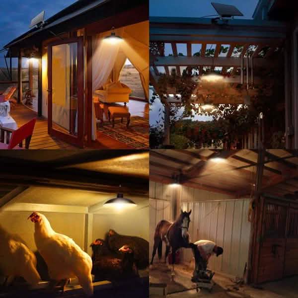 Solar Hanging Lamp for Camping Home Garden Patio Outdoor Lighting - DailySale