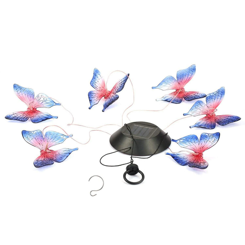 Solar LED Butterfly Wind Chimes Garden & Patio - DailySale