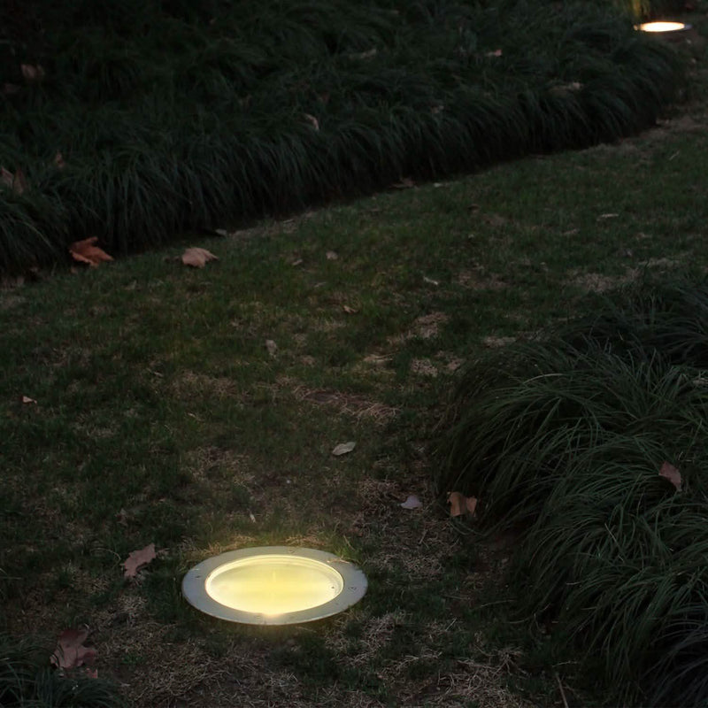 Solar LED Disk Lights IP44 Water Resistant Light Sensor Outdoor Lighting - DailySale