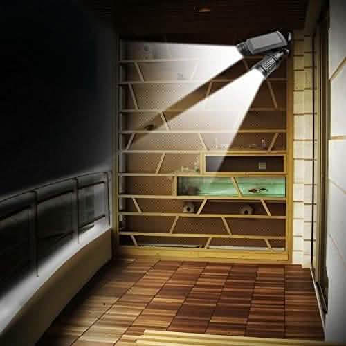 Solar Motion Sensor Twin Floodlight Home Lighting - DailySale