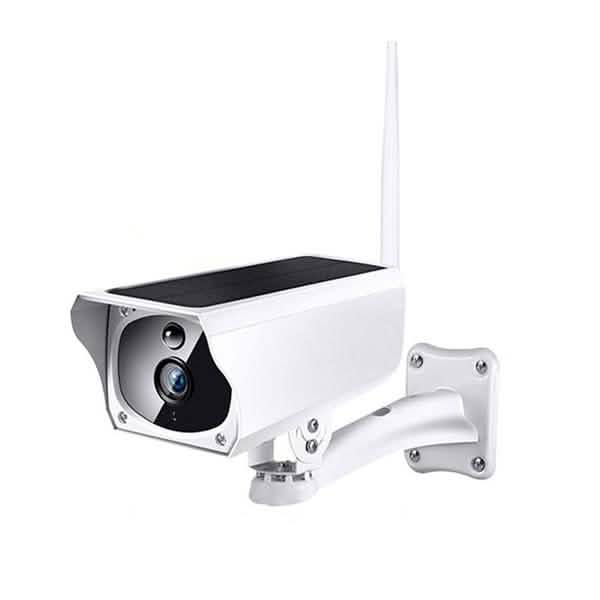 Solar Powered IP Camera with Rechargable Batteries HD 1080p Loop Recording Cameras & Drones - DailySale