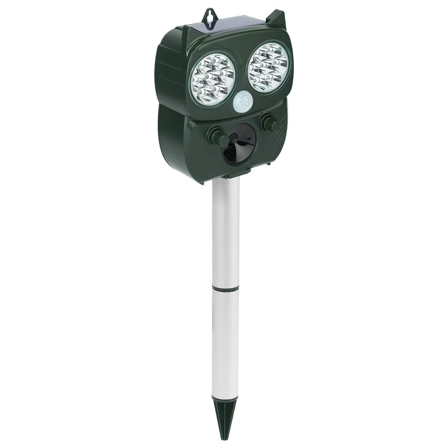 Solar Powered Ultrasonic Animal Repeller PIR Motion Sensor Pest Control - DailySale