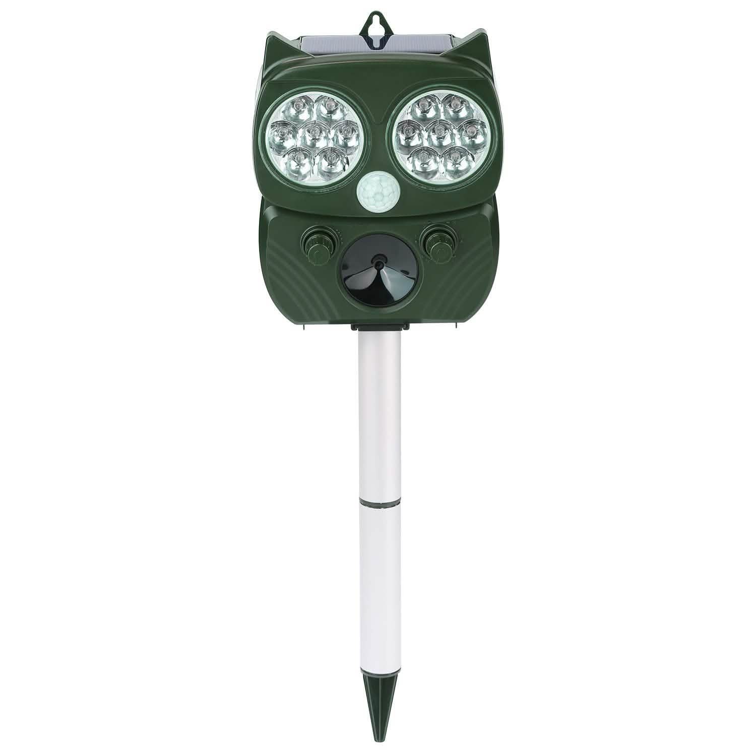 Solar Powered Ultrasonic Animal Repeller PIR Motion Sensor Pest Control - DailySale