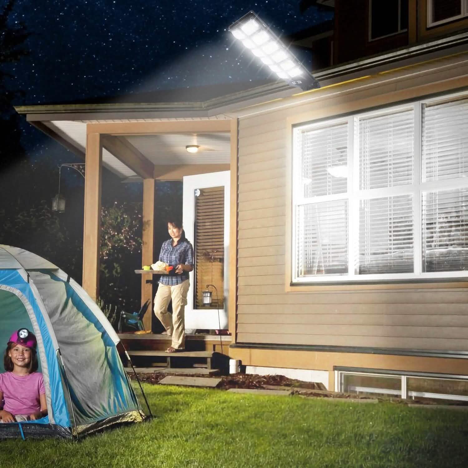 Solar Powered Wall Light Beads PIR Motion Sensor Outdoor Lighting - DailySale