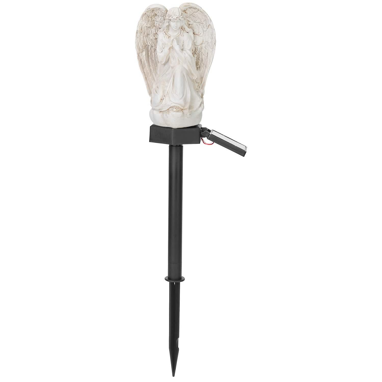 Solar Praying Angle Statue Garden Light Outdoor Lighting - DailySale