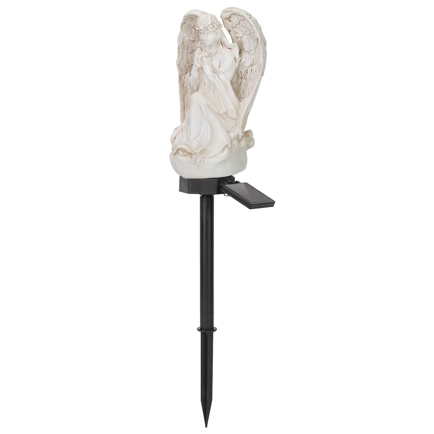Solar Praying Angle Statue Garden Light Outdoor Lighting - DailySale