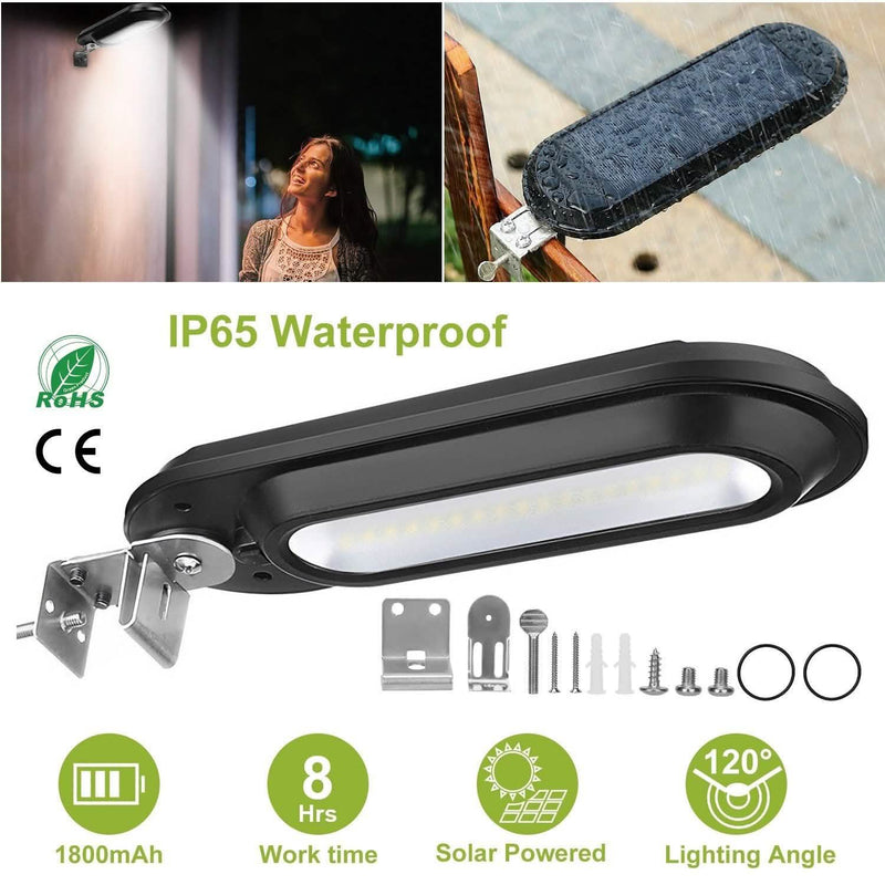 Solar Wall Light Outdoor 18 LED's Dusk to Dawn Fence Lamp Outdoor Lighting - DailySale