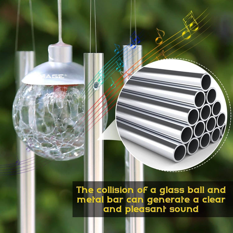 Solar Wind Chimes Color Changing LED Light String & Fairy Lights - DailySale