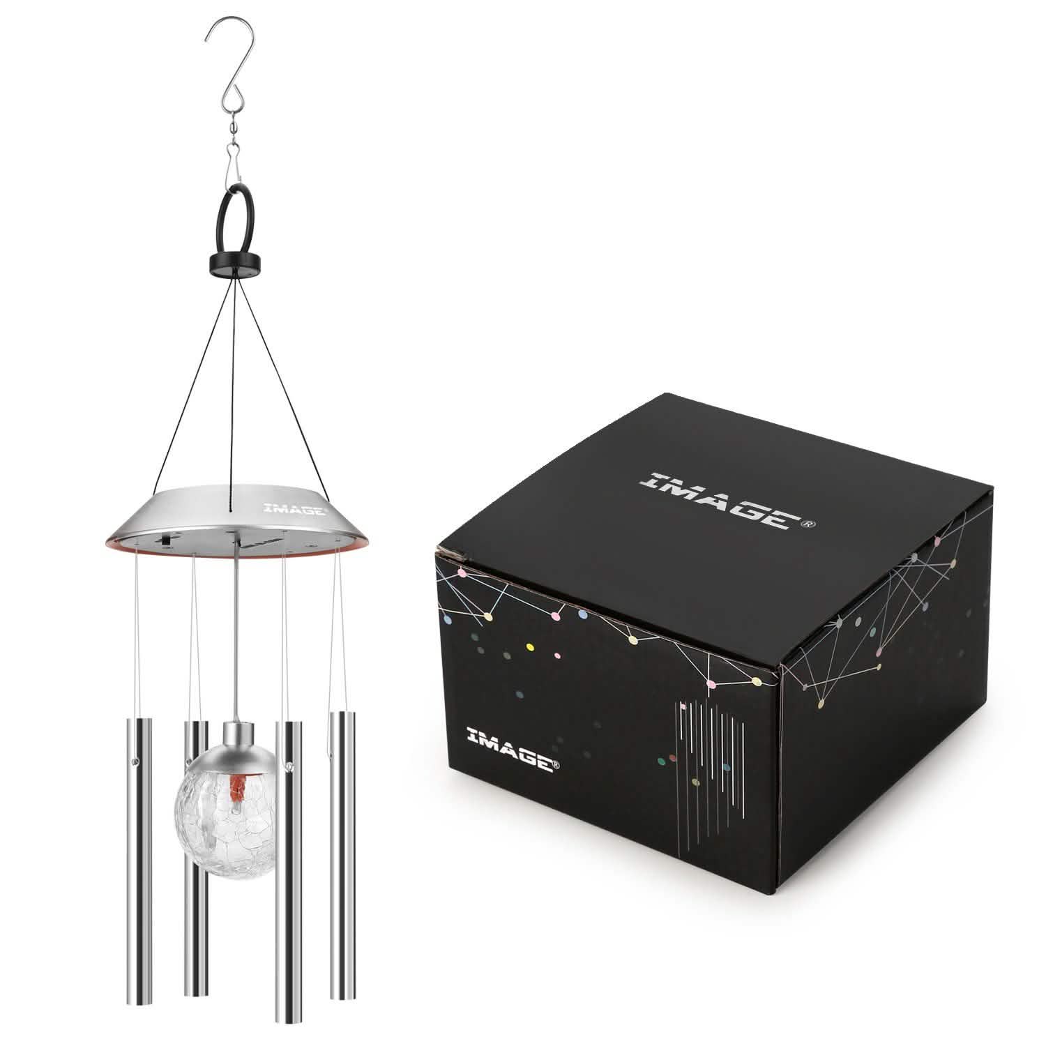 Solar Wind Chimes Color Changing LED Light String & Fairy Lights - DailySale