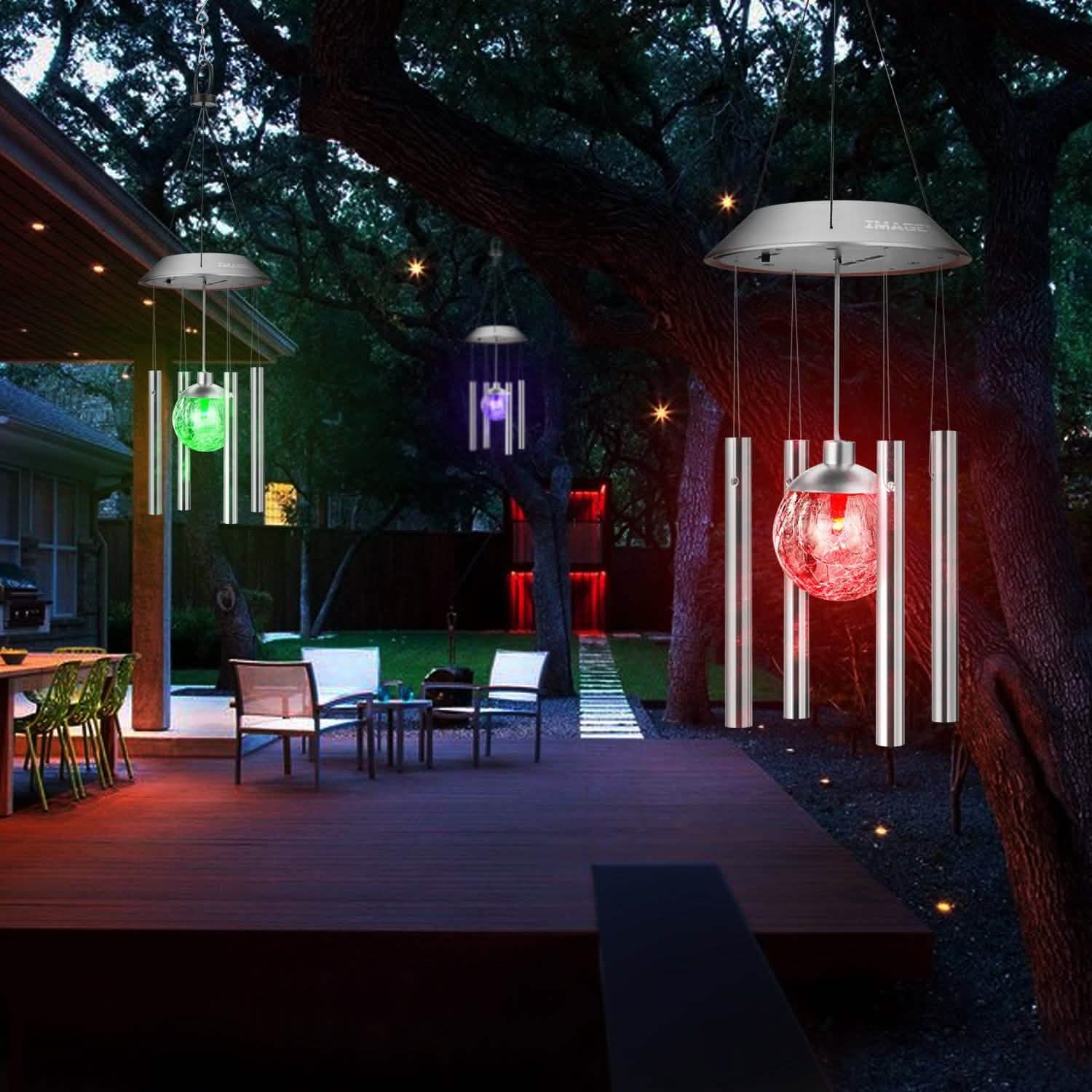 Solar Wind Chimes Color Changing LED Light String & Fairy Lights - DailySale