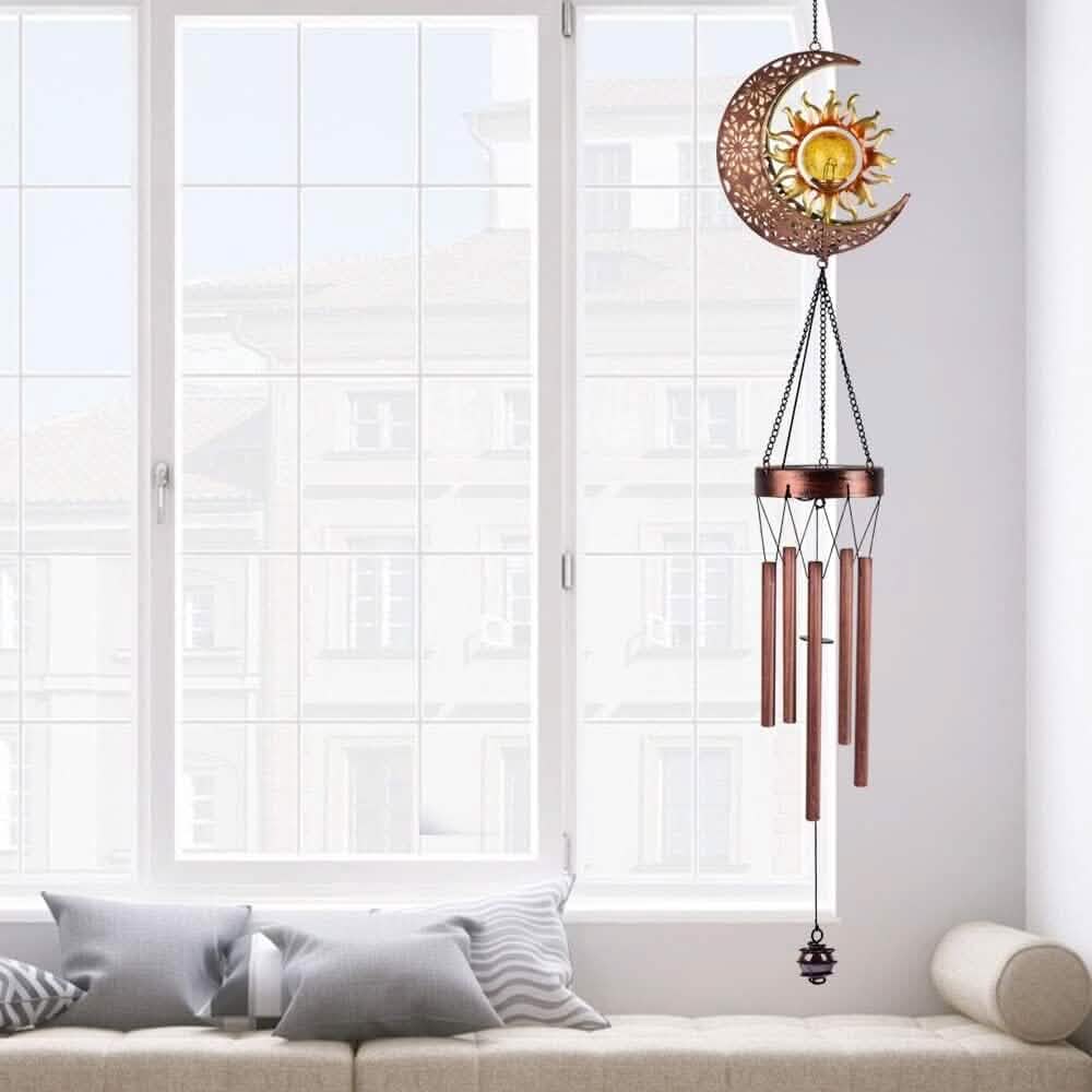 Solar Wind Chimes Garden Decorative Wind Chime Light Garden & Patio - DailySale