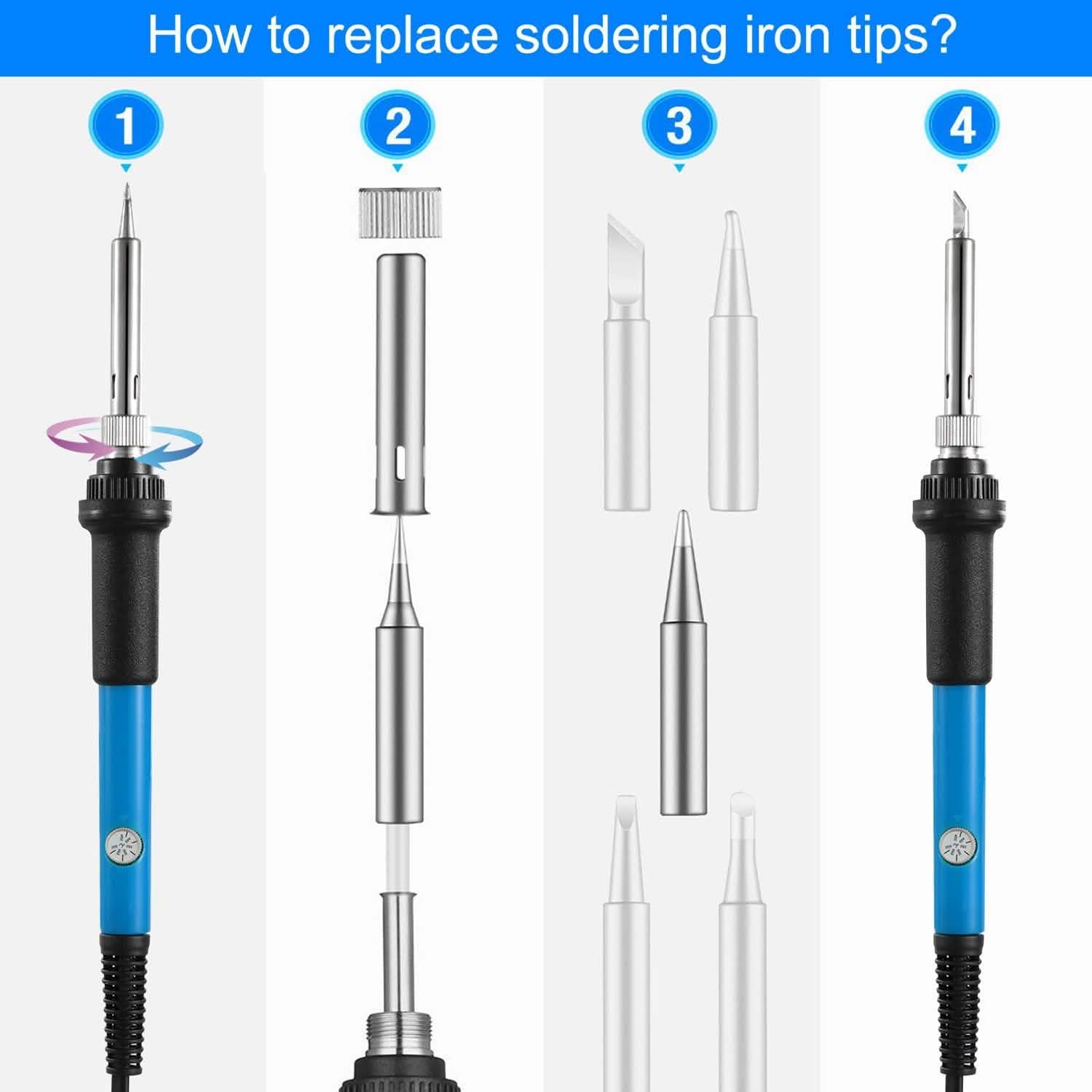 Soldering Iron 110V/60W Adjustable Temperature Home Improvement - DailySale