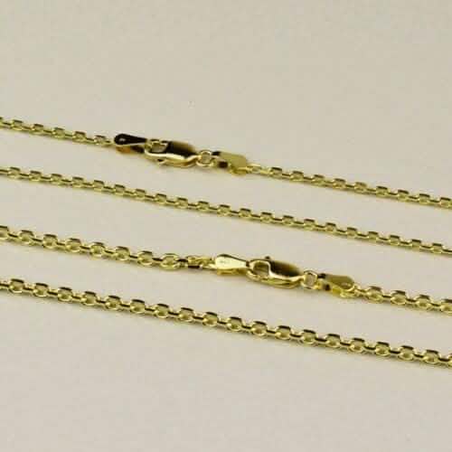 Solid 14K Gold Cable Chain Necklace Necklaces - DailySale