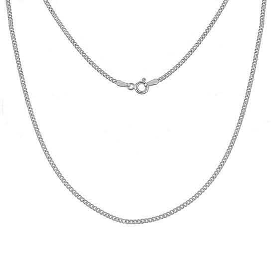 Solid .925 Sterling Silver Curb Link Chain Unisex Necklace Necklaces 16" - DailySale
