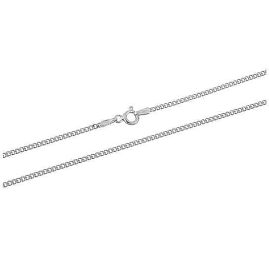 Solid .925 Sterling Silver Curb Link Chain Unisex Necklace Necklaces - DailySale