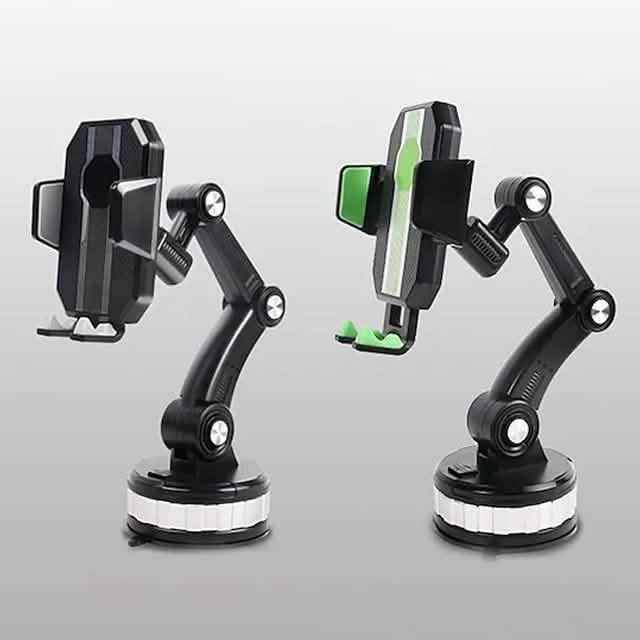 Solid & Durable Car Phone Holder Mount for Dashboard Windshield Long Arm Strong Suction Cell Phone Car Mount Automotive - DailySale