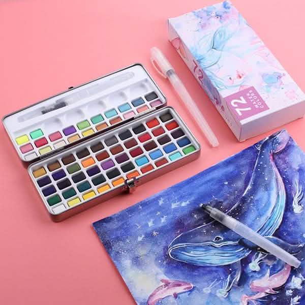 Solid Watercolor Pigment Set Everything Else - DailySale