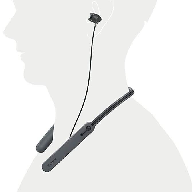 Sony - C400 Wireless Behind-Neck in Ear Headphone - Black Headphones - DailySale