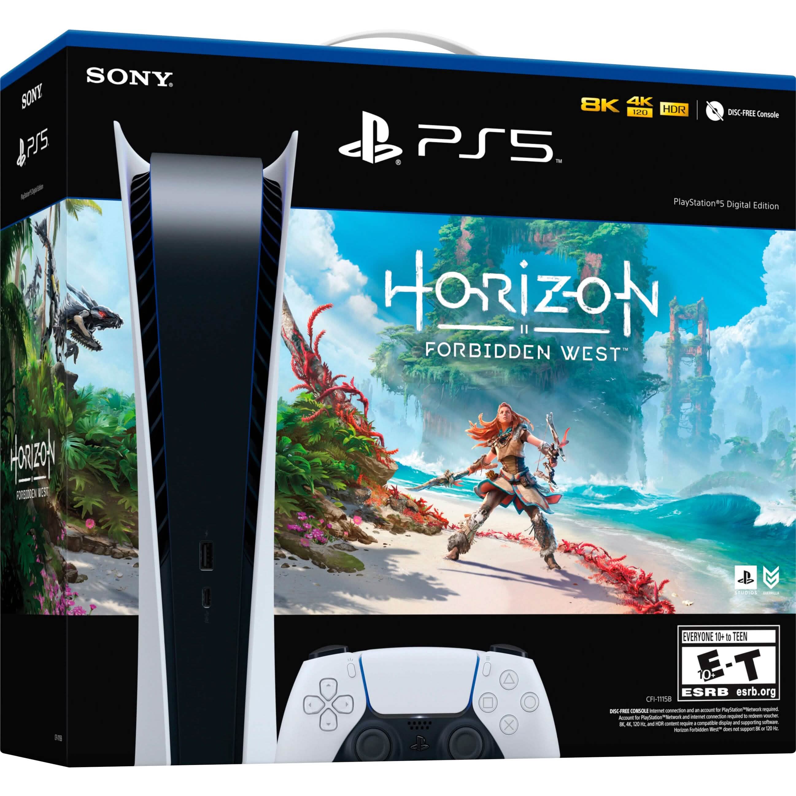 Sony PlayStation 5 Digital Edition – Horizon Forbidden West Bundle Video Games & Consoles - DailySale