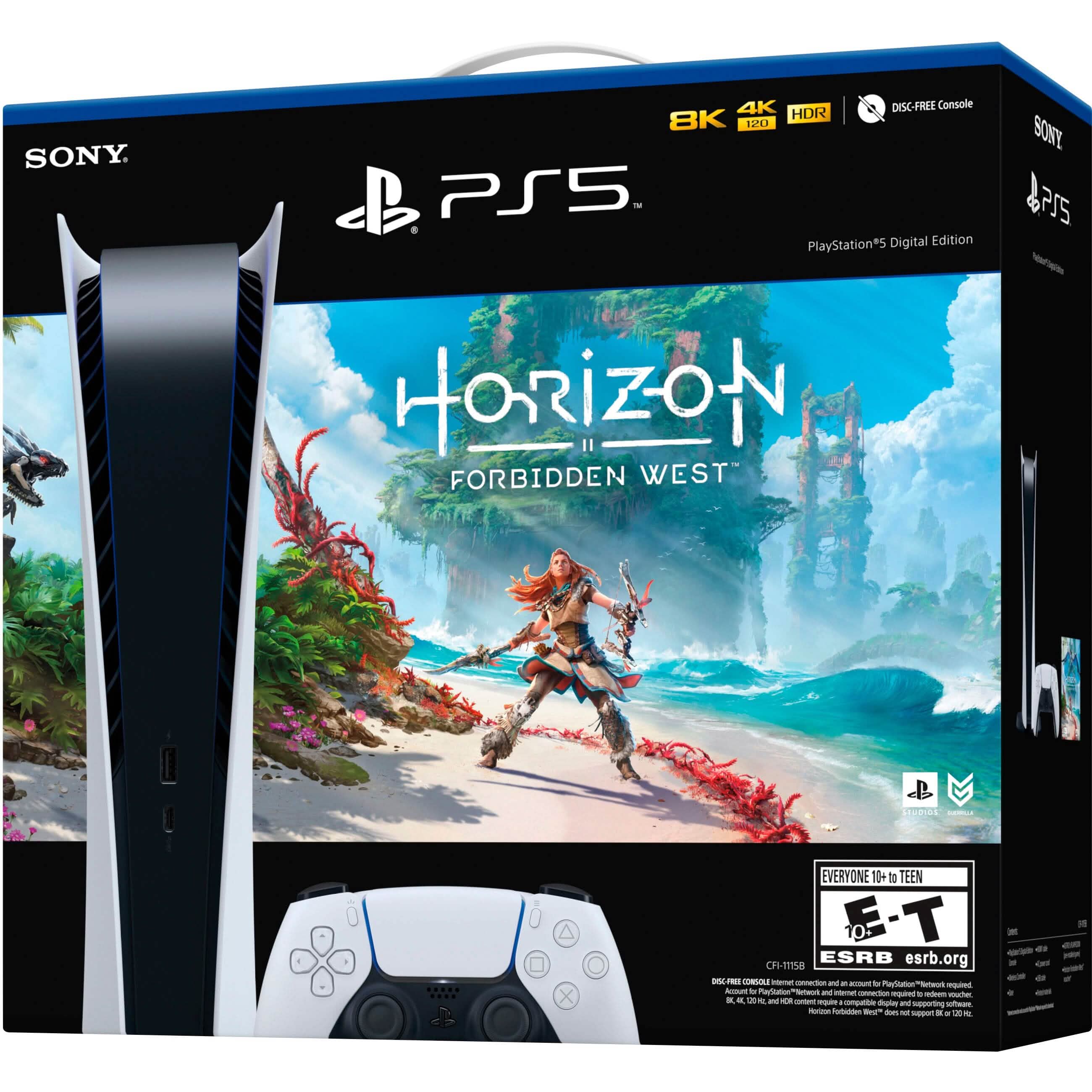 Sony PlayStation 5 Digital Edition – Horizon Forbidden West Bundle Video Games & Consoles - DailySale