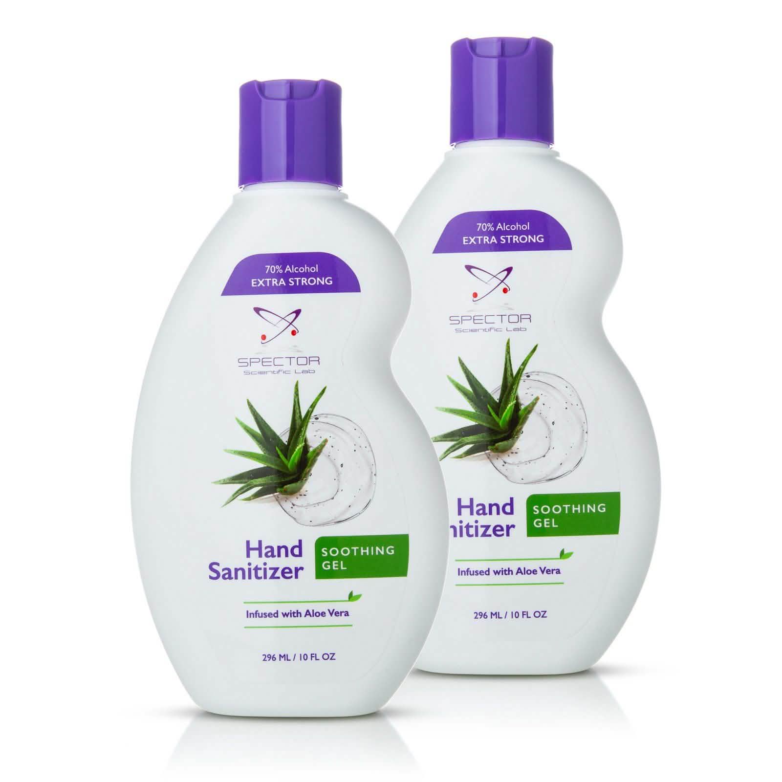 Soothing Gel Hand Sanitizer with Aloe Vera and 70% Alcohol Face Masks & PPE 2-Pack - DailySale