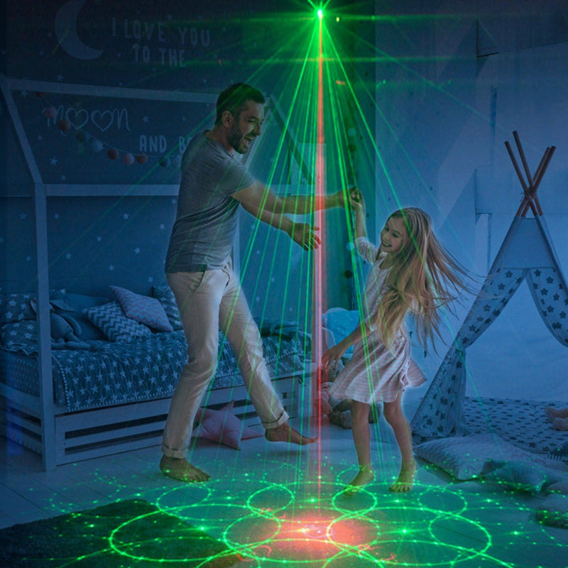 Sound Activated LED Projected Laser Patterns Indoor Lighting - DailySale
