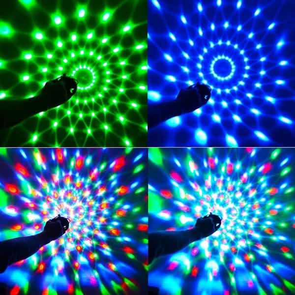 Sound Activated Rotating Disco Ball Party Lights Strobe Light Indoor Lighting - DailySale