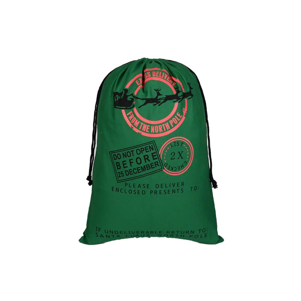 Special Delivery Santa Gift Sacks Holiday Decor & Apparel Green - DailySale