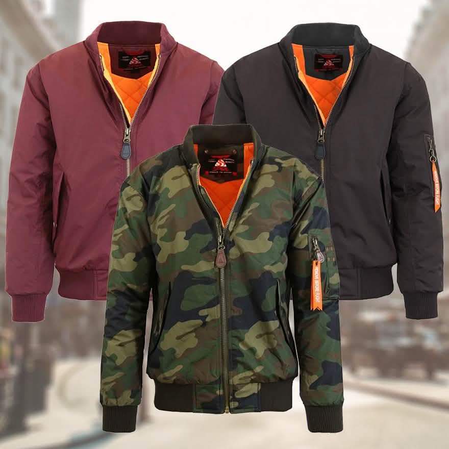 Spire by Galaxy Men's Heavyweight MA-1 Bomber Jacket Men's Apparel - DailySale