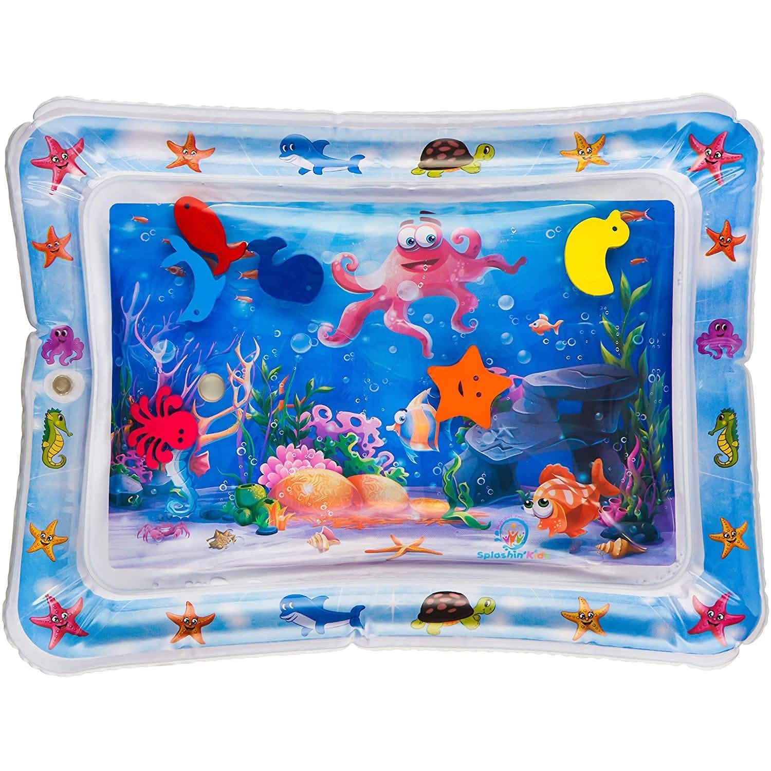 Splashin' Kids Inflatable Tummy Time Premium Water Mat Infants and Toddlers Toys & Games - DailySale