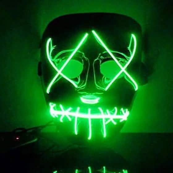 Spooky LED Mask Everything Else Green - DailySale