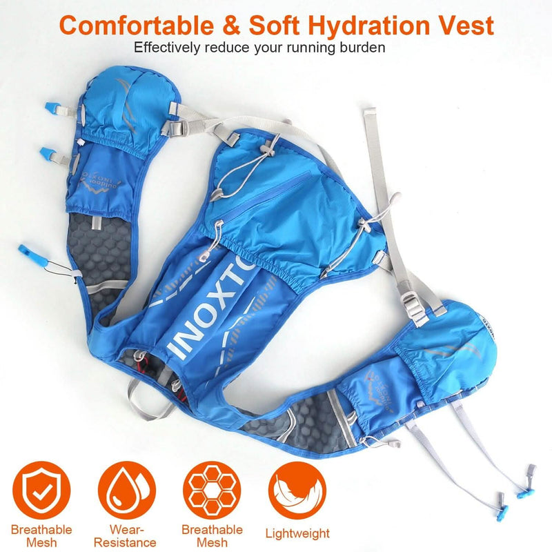 Sport Hydration Vest Running Backpack with 15oz, 50oz Water Bladder Sports & Outdoors - DailySale
