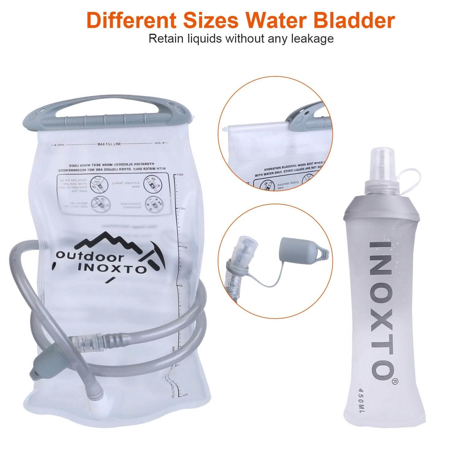 Sport Hydration Vest Running Backpack with 15oz, 50oz Water Bladder Sports & Outdoors - DailySale