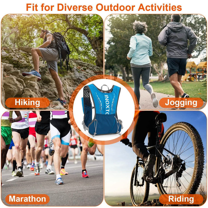 Sport Hydration Vest Running Backpack with 15oz, 50oz Water Bladder Sports & Outdoors - DailySale
