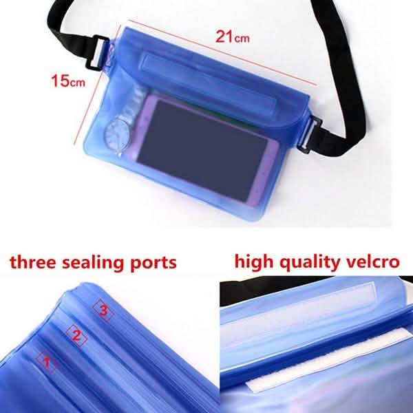 Sport Swimming Beach Waterproof Waist Bag Pouch Dry Case Fanny Pack Pocket Bags & Travel - DailySale