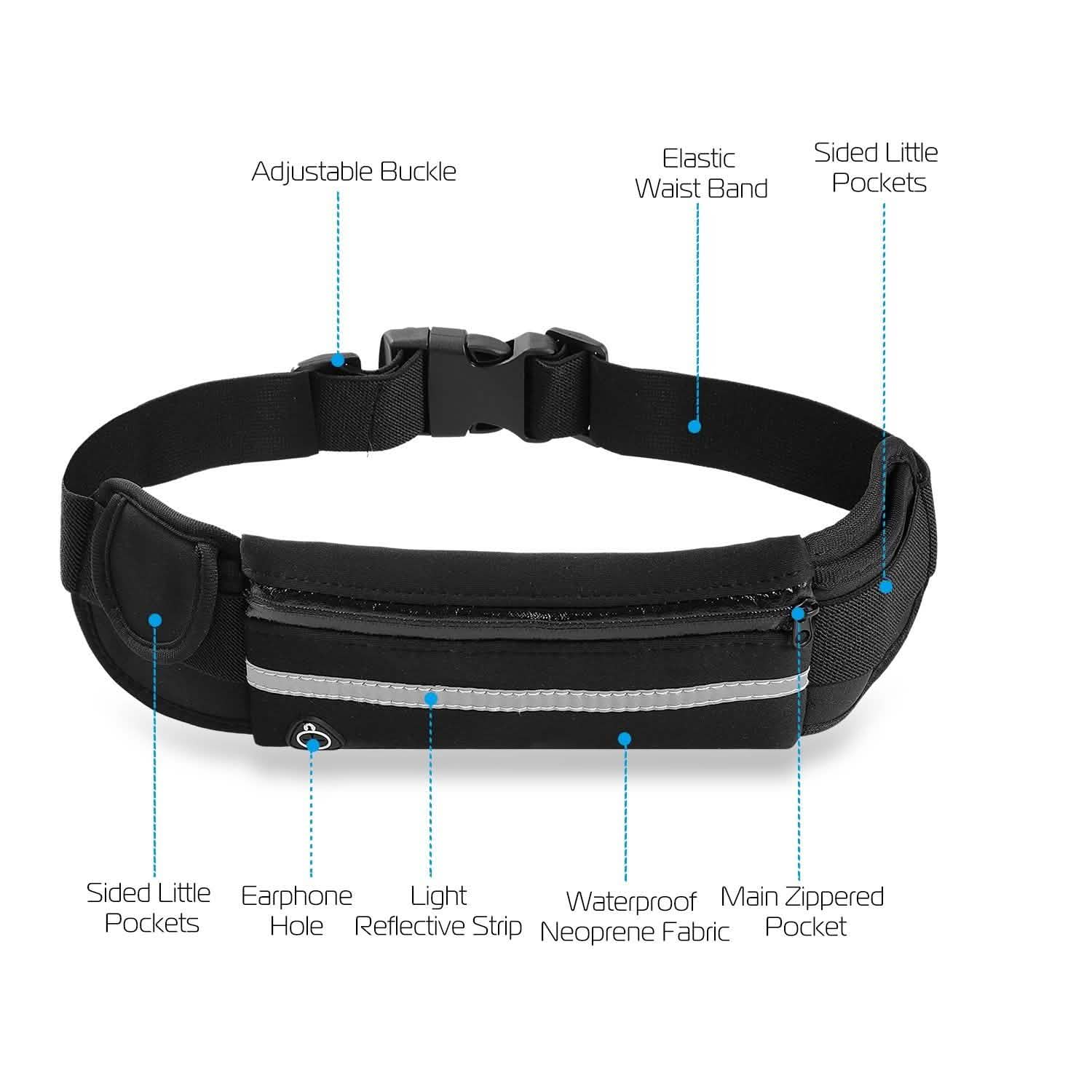 Sports Waist Bag Running Belt Pack Sports & Outdoors - DailySale
